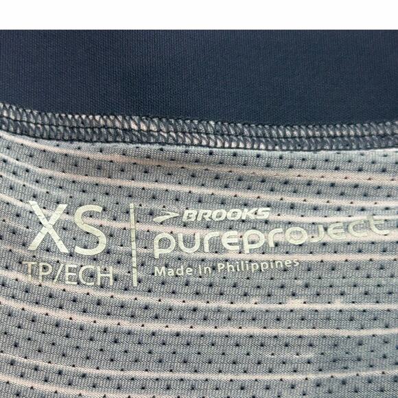 Brooks Pure Project Shorts Womens XS Blue Lined Pockets Running Activewear Gym - Picture 5 of 5